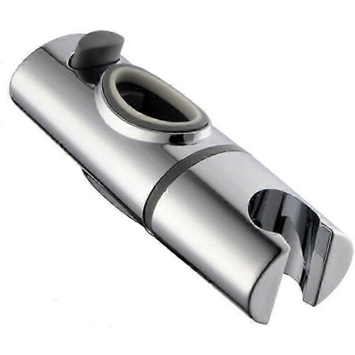 Adjustable Shower Bracket for Oval Slide Bar, Tool-Free Installation, ABS Chrome-Plated, Secure Mount