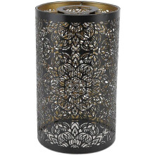 Metal Lampshade with Laser Engraving for Home and Hotel Decoration, Detachable for Easy Cleaning, Fits E27 E26 Sockets