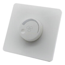 Regulador de Velocidade Contínua 15W-400W Ajustável para Ventilador de Teto com Botão Rotativo Material PC