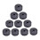 Gray Cymbal Felt Pads for Drum Set, 10 Pack Replacement Washers, Protects Surface, Fits Most Stands 1