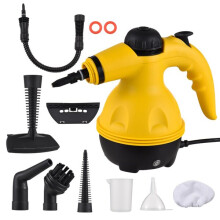 Dampfreiniger für harte Oberflächen, vielseitig einsetzbar auf Keramik, Marmor und versiegeltem Hartholz, 9-teiliges Set