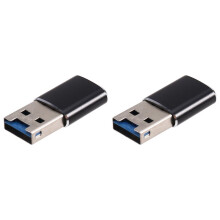 2X Aluminium  USB 3.0 Geheugenkaartlezer Adapter voor Micro--Kaart/TF Kaartlezer Adapter Pc Computer Laptop