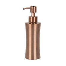 Dispensador de jabón recargable tipo pulsador para baño, botella de acero inoxidable de 250 ml con mecanismo de bombeo.