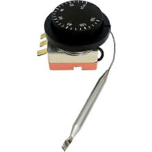 Termostato mecánico con carcasa metálica, diferencia de conmutación de 2 C para control de CA.