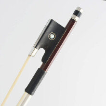 Violin Bow 4/4 Brazilwood Octagonal Ebony Frog Natural Horsehair for Advanced Players