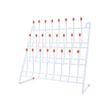 Sturdy Metal Laboratory Drying Rack, 24-Hook Space-saving Design for Test Tubes and Glassware Drying