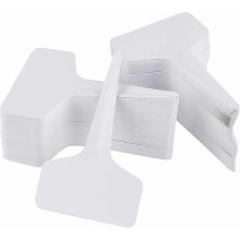 Etikety na rastliny, vodeodolné a odolné, sivobiele fixky 6x10 cm pre škôlky a organizáciu záhrad.