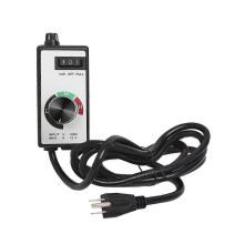Controlador de Velocidade de Ventilador 120V 15A para Ventiladores Centrífugos, Ajuste de Três Velocidades com Controle de Botão Variável