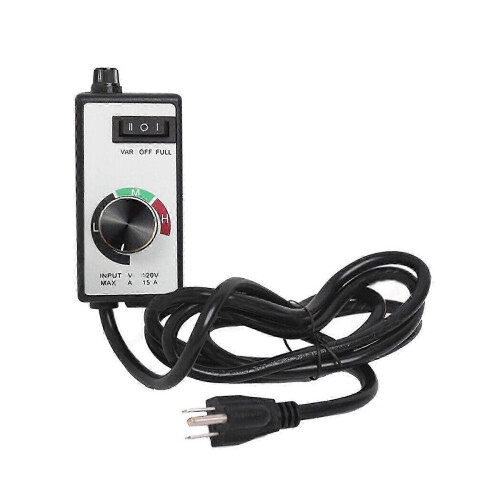Fan Speed Controller 120V 15A for Centrifugal Fans, Three-Speed Adjustment with Variable Dial Control