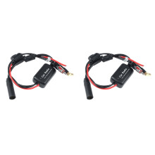 2X Universelles DAB + FM Auto Antennen Antennen Splitter Kabel Digital Radio + Verstärker Zubehör