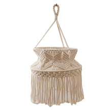 Cotton Rope Woven Ceiling Lampshade with Soft Diffused Light for E27 Fitting Bohemian Home Decor Office