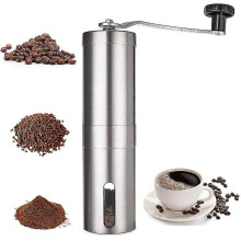 Manual Coffee Grinder with Ceramic Burr, Adjustable Grind Size, 40g Bean Capacity, Stainless Steel, Hand Washable