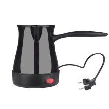 Elektrische mokapot van 500 W, inhoud 300 ml, gemaakt van voedselveilig ABS-kunststof en roestvrij staal, geschikt voor thuis of op kantoor.
