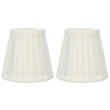 Lamp Shade with Anti-Glare Eye Protection and Anti-Mosquito Design, 2-Pack for E14 Bulbs, Clip Installation, Suitable for Bedroom and Study Room