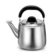 Stovetop Kettle Compatible with Induction Hob & Gas Cooker, Whistling Teapot with Loud Alert, Safe Water Level Max Line