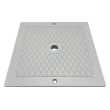 Tapa de skimmer a prueba de residuos compatible con bombas de piscina Hayward SPX1082E a SP1086, tapa de repuesto de plástico blanco.