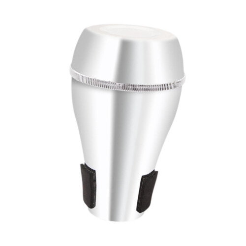 Silver Bb Trombone Straight Mute for Beginners, Lightweight Durable Practice Accessory