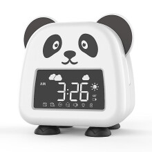 Children's Sleep Training Alarm Clock with Night Light & Sound Machine, 8 Soothing Sounds 4 Colour Lights, Bedroom Sleep Aid