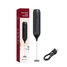 Handheld Milk Frother, USB-C Rechargeable & Portable Electric Whisk, Stainless Steel Frothing Wand for Coffee, Quiet Operation