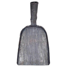 Steel Coal Shovel with Long Handle, One-piece Steel Construction, Lightweight for Fireplace Ash and Coal