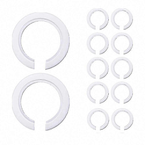 Lamp Shade Adapter Ring, 12-Pack for E27 to E14 Conversion, Sturdy Plastic Construction Precise Fit