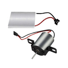 Replacement Fireplace Fan Motor Compatible with Fireplace Fans, Metal Construction, Includes Power Generation Film