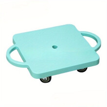 (Light Green) 1 Stück Reitroller Balance Board mit Griffen und 4 Rädern Tragbarer Indoor-Bodenhocker Interessante Spielgeräte für Outdoor-Aktivi