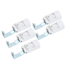 E14 Candle Lamp Socket 5-Pack, Sturdy Construction with Copper Contact, Quick-Install for Chandelier Night Light Restoration