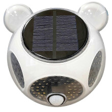 Buitenlamp op zonne-energie, 124 LED's, 1800mAh oplaadbare batterij voor wandmontage met PIR-bewegingssensor