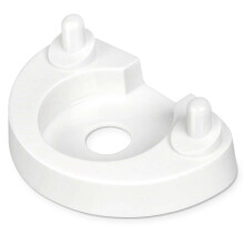 Kunststof tandenborstelhouder compatibel met de Oral-B IO elektrische tandenborstel, inclusief wit en zwart oplaadstation.
