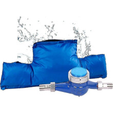 Vorstbestendige watermeterhoes, waterdichte zonbescherming met verdikte stof, 53 cm x 20 cm, isolatie voor buitengebruik