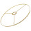 DIY Lamp Shade Frame, Golden Iron Construction for E27 Socket, Versatile Design for Table and Pendant Lighting 1