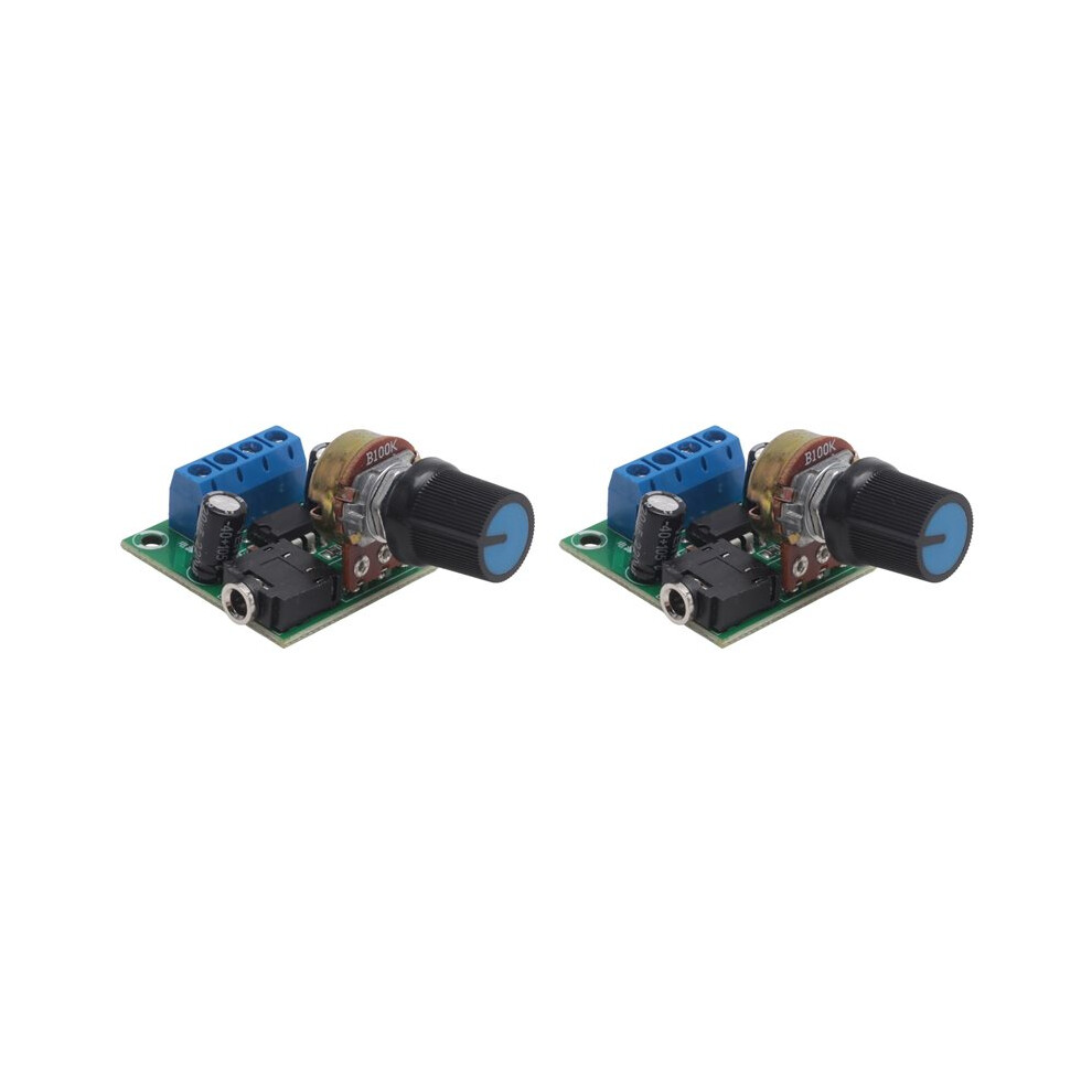 2X Lm386 Super Amplifier Board, 3V-12V, 0.5W-10W Speaker Low Noise Power Consumption, For Speaker Audio System Diy 6033875121550