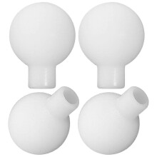 LED String Light Shades, 100-Pack of Frosted ABS Covers for Home Garden Decoration
