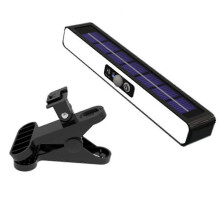 36 LED ultraheldere solar beveiligingslamp met bewegingssensor, 120 detectie, 30 uur brandduur, wit licht, waterdicht clip-on ontwerp voor buiten