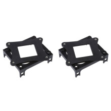 2X Plastica Cpu Fan Staffa di Montaggio Base per Socket 478 Nero