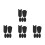 20Pièces Coussin Confort Silicone Noir Pour Pouce Saxophone 6