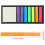 Assorted Color Pet Divider Tabs Stick on for Organizing Books 3