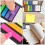 Assorted Color Pet Divider Tabs Stick on for Organizing Books 4