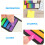 Assorted Color Pet Divider Tabs Stick on for Organizing Books 6