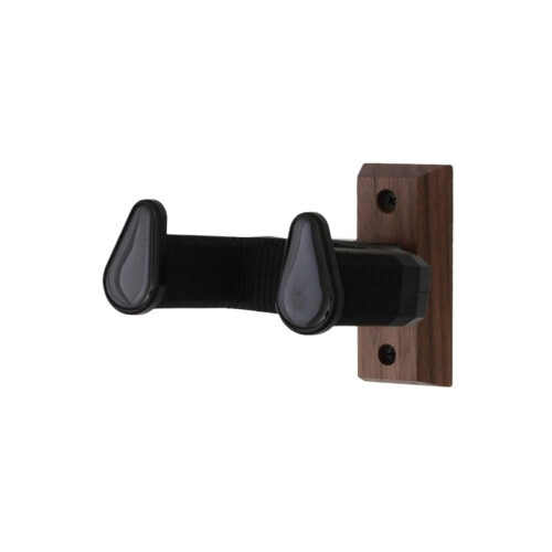 Auto Lock Guitar Wall Mount Hanger with ScratchProof Padding, SpaceSaving Holder for Guitars and Ukuleles