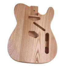 Solid Ashwood Double Neck Guitar Body with Deep Neck Pocket for DIY Electric Guitar Projects