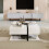 （78x78x36cm, White）Coffee table, 4 drawers, storage space at the bottom 3