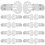 26Pièces Clips Chaussures Métalliques Plats Argentés Pour Déco DIY 7