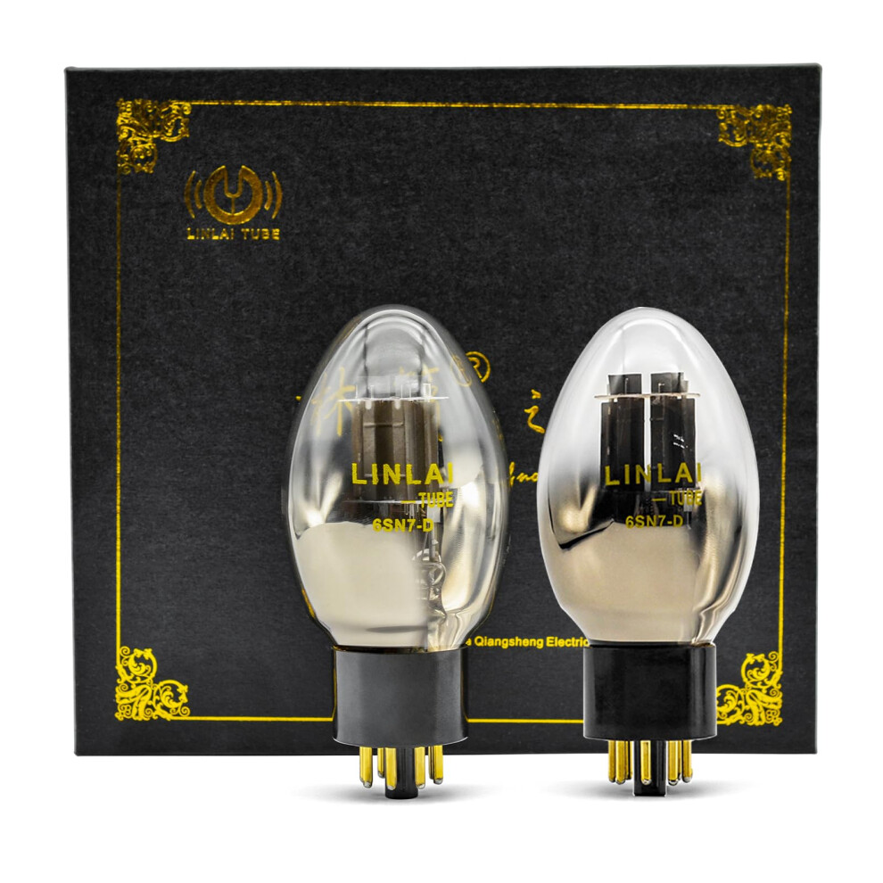 6Sn7 Vacuum Tube Pair Goldplated Pins For Hifi Audio Amplifier Enhanced Sound Clarity 9174973261254
