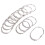 24Pcs Silver Gliding Curtain Rings Heavy Duty Rustproof Shower Hooks 2