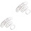 24Pcs Silver Gliding Curtain Rings Heavy Duty Rustproof Shower Hooks 4