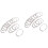 24Pcs Silver Gliding Curtain Rings Heavy Duty Rustproof Shower Hooks 5