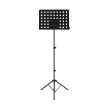 Heavy Duty Folding Sheet Music Stand Adjustable Tripod for Books Laptops Tablets Black Metal