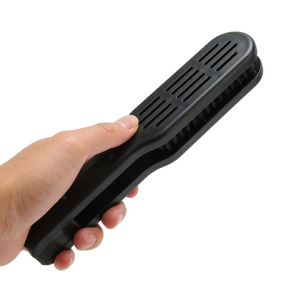 Hair Straightening Comb with Nylon Bristles Double Sided for Frizz & Smoothing